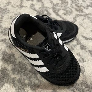 Baby size 6 gently used adidas sneakers